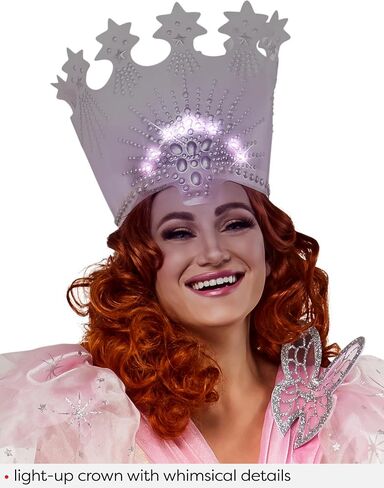 Rubies The Wizard of Oz: Glinda Costume for Adults, Women's Large in Saudi Arabia