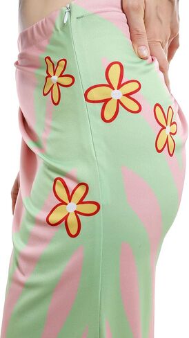haikyuu Women Cosplay Costume Top and Wrap Skirt Decorated with Floral Pattern Tassel Halloween Anime Con in Saudi Arabia
