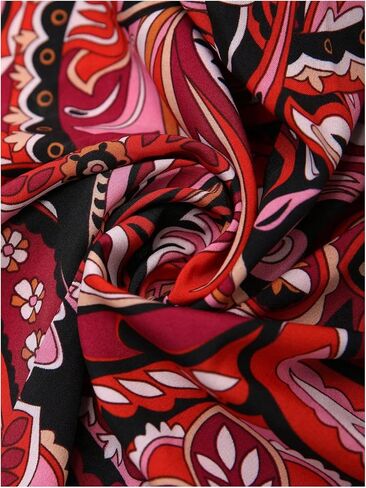 Women's Paisley Print Boho Pants Wide Leg Baggy Pants Elastic High Waisted Summer Lounge Beach Trousers in Saudi Arabia