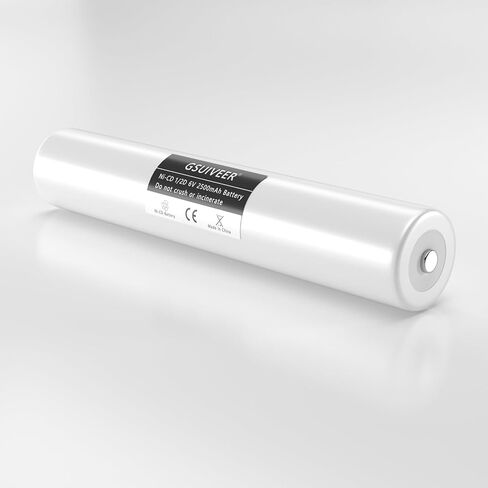 Ni-CD 1/2D 6V 2500mAh استبدال بطارية مصباح يدوي متوافق مع Streamlight 20170,26010,26060,26120,SL20/SL20S Maglight N38AF001A 20170 20X1701 (1 حزمة) in Kuwait