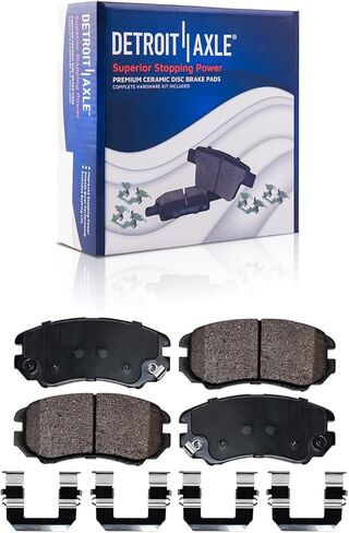 Detroit Axle - Brake Kit for 2012 2013 Kia Soul Front & Rear Disc Brake Rotors Ceramic Brakes Pads w/Hardware Replacement in Saudi Arabia