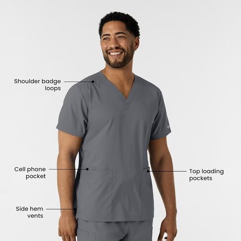 WINK Unisex V-Neck Scrub Top in Saudi Arabia