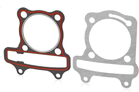 Leaping Knight Gy6 150cc 57.4mm MMM MYLINRED KIT WITH PISTON RING SAPKET SPACK ، TOP END REBUILD KIT 4 Stroke 152QMI in Saudi Arabia