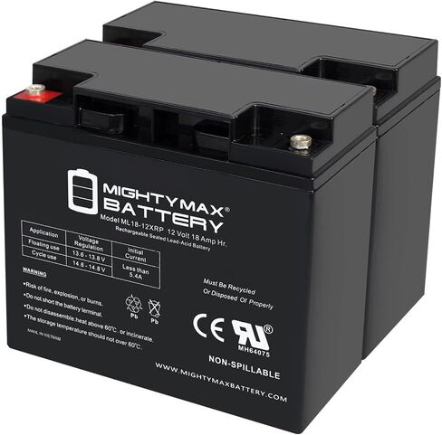ML18-12XRP - 12 Volt 18 AH, Internal Thread (INT) Terminal, Reverse Polarity, Rechargeable SLA AGM Battery in Saudi Arabia