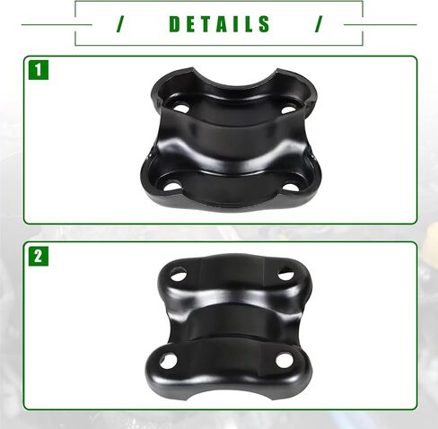 PartsFlow Pair Rear Leaf Spring U-Bolt Plate Compatible with Dodge Ram 1500 1995-1999 Ram 2500 3500 1995-2002 Replace 52038458 in Saudi Arabia