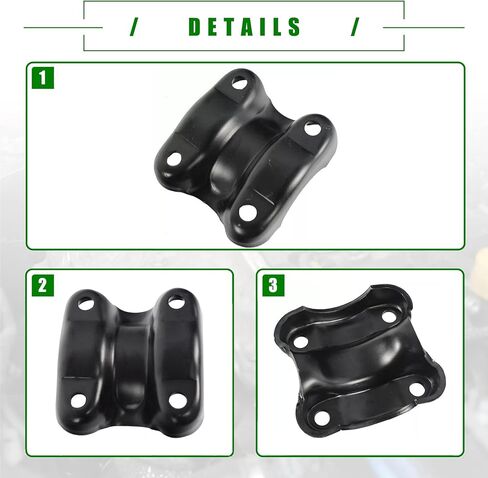 PartsFlow Pair Rear Leaf Spring U-Bolt Plate Compatible with Dodge Ram 1500 1995-1999 Ram 2500 3500 1995-2002 Replace 52038458 in Saudi Arabia