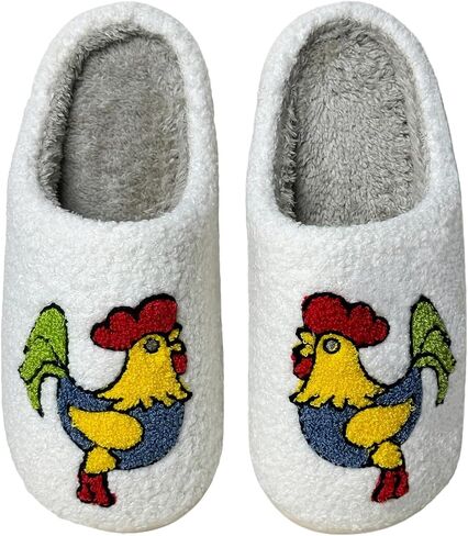 Fuzzy Animal Slippers for Womens & Mens Cute Funny Comfortable Slippers Soft Plush Winter Warm Home Slippers in Saudi Arabia