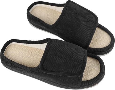 صنادل السكري المسنين للرجال نساء على نطاق واسع النعال غير المنزلق غير المفتوح وذمة مرض السكري منتفخة القدمين النعال بعد صحة الأحذية الجراحية الداخلية التهاب المفاصل in Kuwait