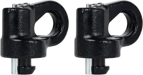 60617 30k Puck System Gooseneck Safety Chain Anchors for 2013-2024 Dodge Ram 2500 3500, High-Strength Cast Steel Gooseneck Hitch Safety Anchors with Carbide Black Powder Coat Finish, 2 Pcs in Saudi Arabia