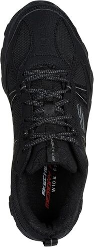 حذاء Skechers للرجال، Stamina AT - حذاء المشي لمسافات طويلة من Upper Stitch - عرض واسع أسود/أسود in Saudi Arabia