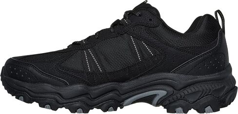 حذاء Skechers للرجال، Stamina AT - حذاء المشي لمسافات طويلة من Upper Stitch - عرض واسع أسود/أسود in Saudi Arabia