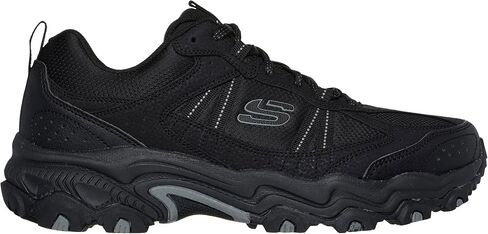 حذاء Skechers للرجال، Stamina AT - حذاء المشي لمسافات طويلة من Upper Stitch - عرض واسع أسود/أسود in Saudi Arabia