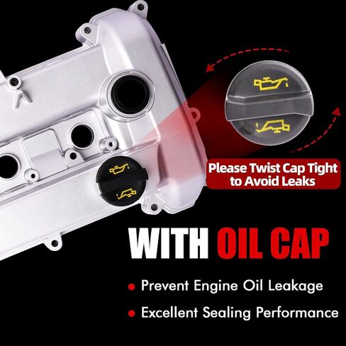 Mitzone ترقية صمام الألمنيوم أغطية مجموعة متوافقة مع Ford Fusion Escape Mercury Mariner Milan Lincoln MKZ 2.5L 3.5L 3.5L 2009-2012 9E5Z6582G 9E5Z6582E 9E5Z6582D 9E5Z6582C 9E5Z6582BB in Saudi Arabia