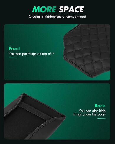 SCITOO Auto Black Center Console Armrest Cover Replacement Fit For 2010-2020 2021 2022 2023 For Toyota 4Runner Leather Cushion Protector in Saudi Arabia