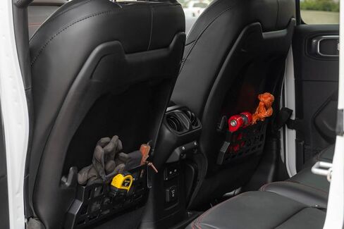 DV8 Offroad Seat Back Molle Pockets for 2018-2025 Jeep Wrangler & Gladiator Rubicon/Mojave | Replaces the Weak Factory Netting | Molle Design for Mounting Gear & Accessories | Black Powder Coat in Saudi Arabia