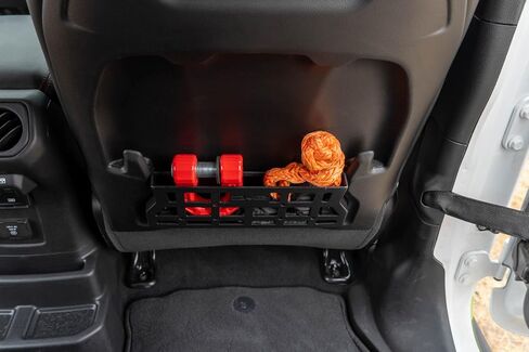 DV8 Offroad Seat Back Molle Pockets for 2018-2025 Jeep Wrangler & Gladiator Rubicon/Mojave | Replaces the Weak Factory Netting | Molle Design for Mounting Gear & Accessories | Black Powder Coat in Saudi Arabia