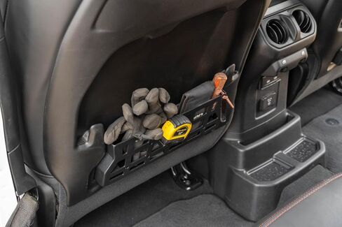 DV8 Offroad Seat Back Molle Pockets for 2018-2025 Jeep Wrangler & Gladiator Rubicon/Mojave | Replaces the Weak Factory Netting | Molle Design for Mounting Gear & Accessories | Black Powder Coat in Saudi Arabia