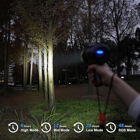 GOODSMANN Spotlight 1000 Lumen Boat Spotlight Waterproof Rechargeable Marine Spotlight LED Portable Spotlight 9212-89201-01A in Saudi Arabia