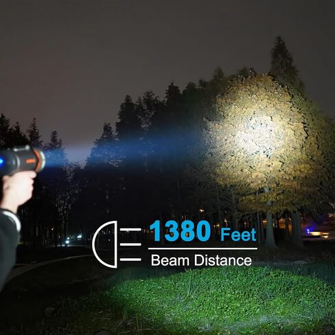 GOODSMANN Spotlight 1000 Lumen Boat Spotlight Waterproof Rechargeable Marine Spotlight LED Portable Spotlight 9212-89201-01A in Saudi Arabia