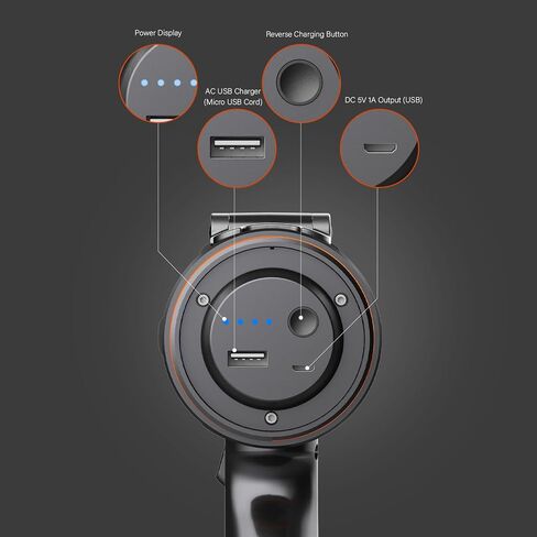 GOODSMANN Spotlight 1000 Lumen Boat Spotlight Waterproof Rechargeable Marine Spotlight LED Portable Spotlight 9212-89201-01A in Saudi Arabia