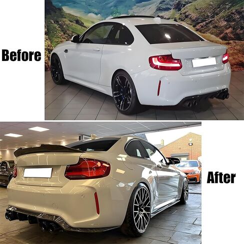 المفسد الجذع الخلفي يناسب جناح BMW 2 السلسلة F22 Coupe F87 M2 2014-2020 228i/ 230i/ M235i/ M240i M Style Decklid Lip Accesories in Kuwait