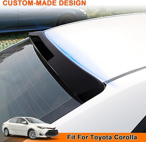 Fit for Toyota Corolla 2020-2024 Sedan Rear Roof Spoiler Window Visor,Painted Black Rear Roof Wing in Saudi Arabia