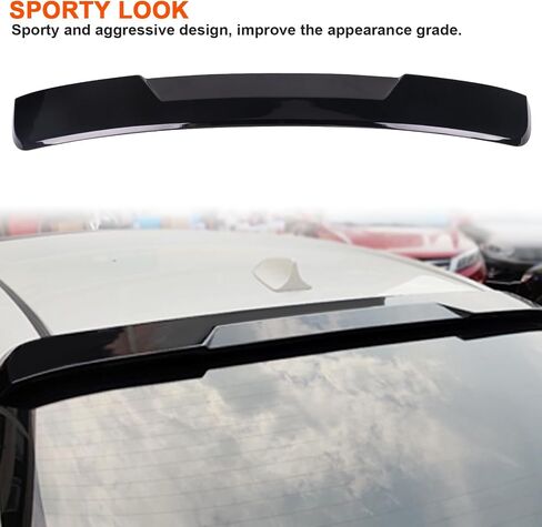 Fit for Toyota Corolla 2020-2024 Sedan Rear Roof Spoiler Window Visor,Painted Black Rear Roof Wing in Saudi Arabia