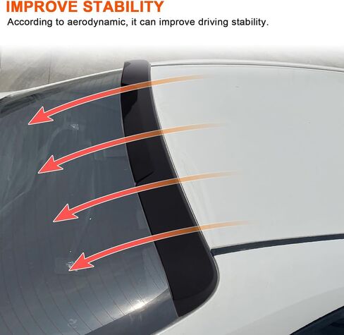Fit for Toyota Corolla 2020-2024 Sedan Rear Roof Spoiler Window Visor,Painted Black Rear Roof Wing in Saudi Arabia