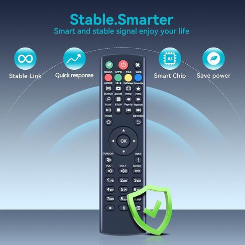 K3 Universal Replacement Remote Control for Super Box S1, S2, S3, S4, S5 Pro,S5,S6 Max,S6 Ultra, and Octastream Q1,Elite II,MAX IV,Elite Max, and MagaBox, for Mars box remote（Whitout “TV "Buttons） in Kuwait