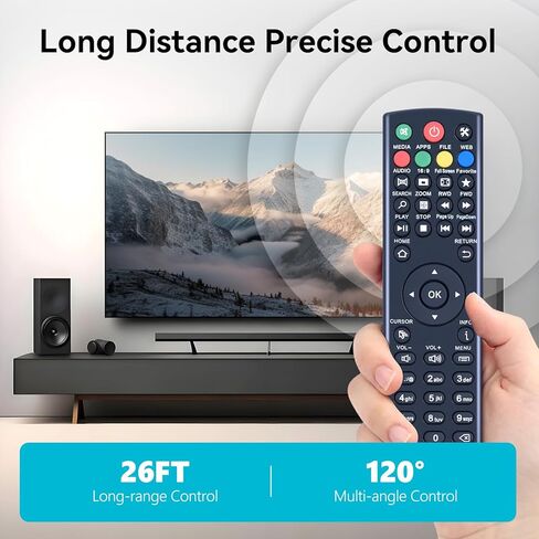 K3 Universal Replacement Remote Control for Super Box S1, S2, S3, S4, S5 Pro,S5,S6 Max,S6 Ultra, and Octastream Q1,Elite II,MAX IV,Elite Max, and MagaBox, for Mars box remote（Whitout “TV "Buttons） in Kuwait