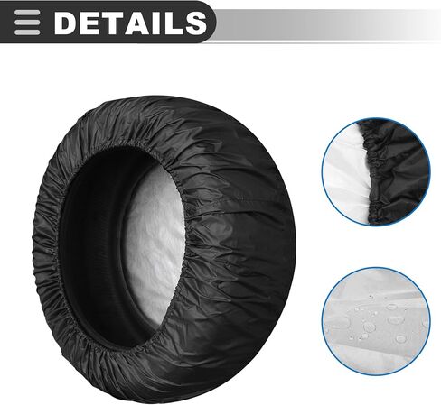غطاء الإطارات MotoForti Universal ، واقي عجلة Trans Truck RV ، مقابل 16 بوصة ، و 190 طن ، والأسود ، 1 أجهزة الكمبيوتر in Kuwait