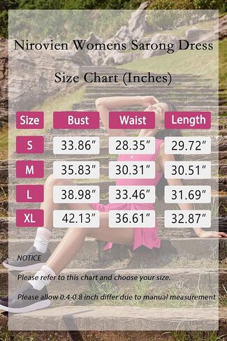 فستان Nirovien للسيدات بدون أكمام، فستان رياضي سارونج رومبير للتمرين، فستان قصير، فستان ملفوف (برتقالي ساخن، مقاس M) in Kuwait