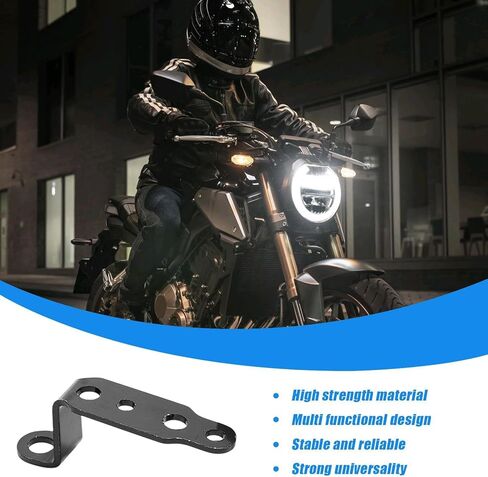 2 Pack Motorcycle Auxiliary Light Mount Bracket, Spotlight Mounting Bracket, Headlight Light Pods Bracket Extension Holders, Stainless Steel Spotlight Stand, Motorbike Scooter Accessories in Saudi Arabia
