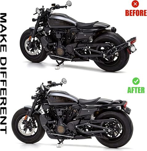 JERBOR Heavy Duty Motorcycle Rear Fender Mudguard Guard License Plate Holder For Har-ley Sportster S RH1250S in Saudi Arabia