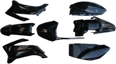 TTR110 Plastics Plastic Fender Body Parts يناسب TT-R110E 2008-2015 PIT BIKE (Black) in Saudi Arabia
