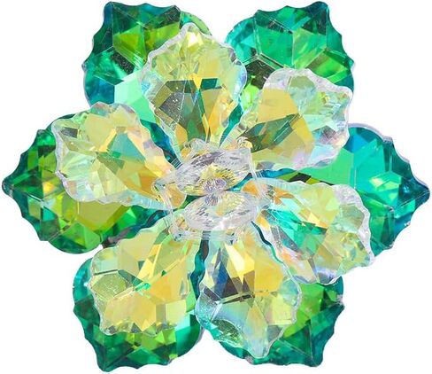 Elegant Crystal Rose Flower Brooch Pins, Fancy Floral Design Brooch Pins for Women Lady Corsage Christmas/Valentine's Gifts in Saudi Arabia