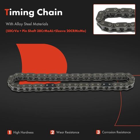 A-Premium 3PCS Engine Timing Chain Kit W/Guide Compatible with Hyundai Elantra 1996-2002, Accent 2001-2005, Tiburon 1997-2001 2003 - L4 1.6L 1.8L 2.0L in Saudi Arabia
