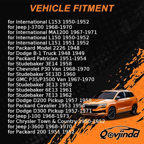 مجموعة أسطوانة بطولة فرامل الطبول الأمامية لكرايسلر تاون آند كونتري 1950 1951-1952 ل Dodge W300 Pickup 1958 لـ Packard Model 2226 1948 استبدال 1752232 ، 8Q2221 ، 921358 2 X in Kuwait