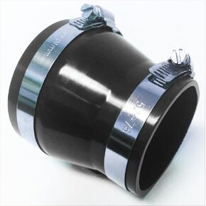 2.5"-3" 2.75"-3" 3"-3.5" 3"-3.25" 3"-3.5" 3.25"-3.5" 63mm 70mm 76mm 85mm 89mm 101mm Reducer Coupler Connectors PVC Rubber with 2 Clamps (3" - 3.25", Black) in Saudi Arabia