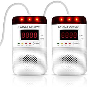 Carbon Monoxide Detectors,Drill in Wall with LED Digital Display,85dB CO Alarm Detector for Home,Office,Hotel in Saudi Arabia