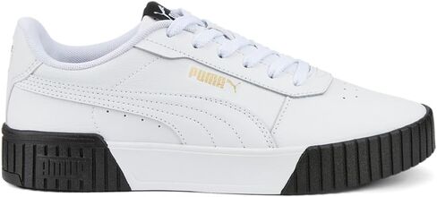 PUMA Womens Carina 2.0 Platform Sneakers Shoes Casual, White/White/Team Gold, 9.5 M in Saudi Arabia