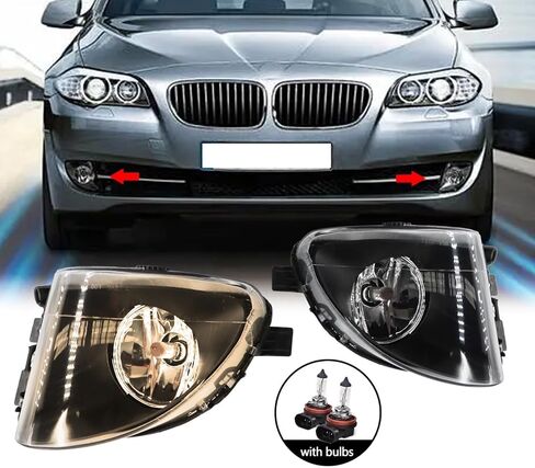 أضواء الضباب الأمامية متوافقة مع 2011-2013 528i 535i 550i Xdrive سيدان ActiveHybrid 5 سيدان F10 F11 5 Series 63177216887 631772168888888888 in Saudi Arabia