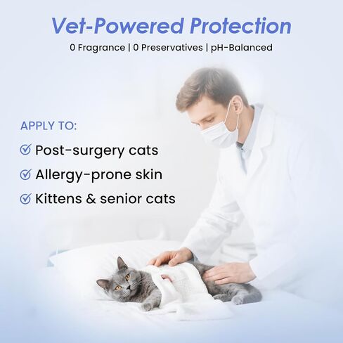 7oz Waterless Cat Shampoo with Cat Brush - No Rinse Foam Dry Shampoo | Deep Cleansing Relieves Itchy Skin | Gentle, pH-Balanced for Kittens Sensitive Skin | Specifically for Cat Bath in Saudi Arabia
