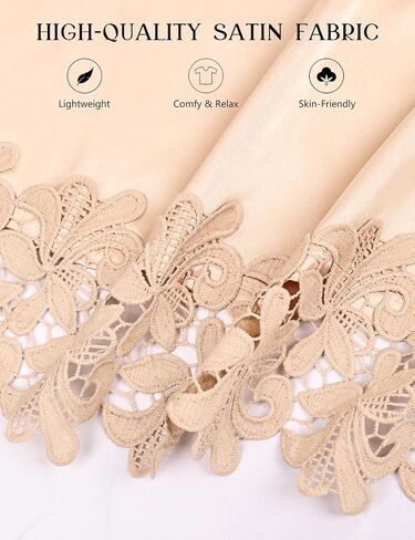 Eplaza 2 PCS Bride Robe لأم العريس مع رداء الساتان من الدانتيل ليوم الزفاف الاستعداد للاستحمام in Kuwait