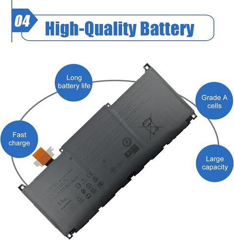بطارية كمبيوتر محمول Dentsing WY9DX متوافقة مع Dell Latitude 5420 5520 Precision 15 3560 Series Notebook RJ40G 075X16 0WK3F1 0M3KCN 005R42 01K2CF 11.4V 42wh/3500mAh in Saudi Arabia