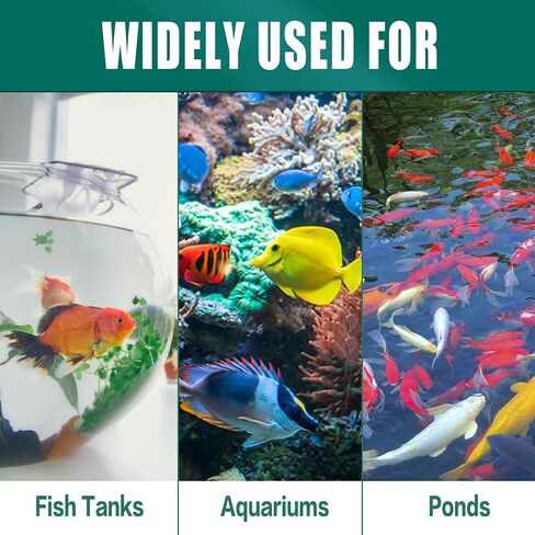 7 in 1 Aquarium Test Strips, 125ct Fish Tank Test Strips for Freshwater Saltwater Pond, Accurate Water Testing Kit Aquarium for Chlorine, Total Hardness, Carbonate, Alkalinity, Nitrate, Nitrite and pH in Kuwait