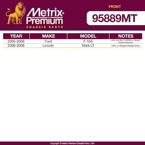 صنع في أوروبا - طقم تعليق أمامي فاخر مكون من 10 قطع من Metrix يناسب 2008 Mercedes-Benz C300 RWD، 2008 Mercedes-Benz C350 RWD in Kuwait