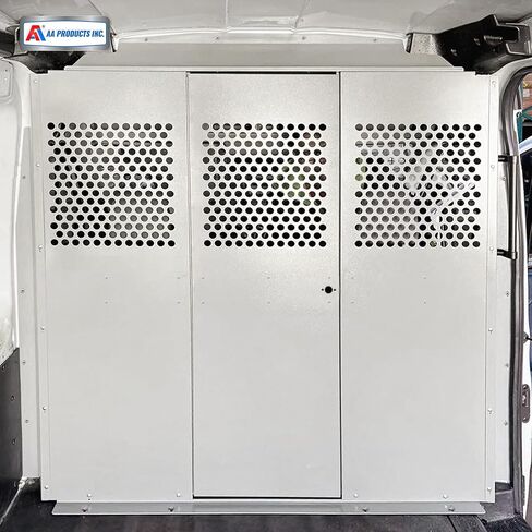 AA Products Model PT-PR Cargo Van Safety Partition High/Low Roof Protective Bulkhead Fit for ProMaster Full Size Vans Grey in Saudi Arabia