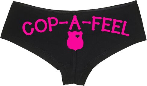 Knaughty Knickers Cop A Feel LEO Police Wife boyshort panties the panty game cop party bridal gift in Saudi Arabia
