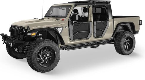 Hoke Road Gladiator Running Side Step Slider Nerf Bars for Jeep Gladiator JT Pickup Truck 2020 2021 2022 2023 2024 2025 in Saudi Arabia